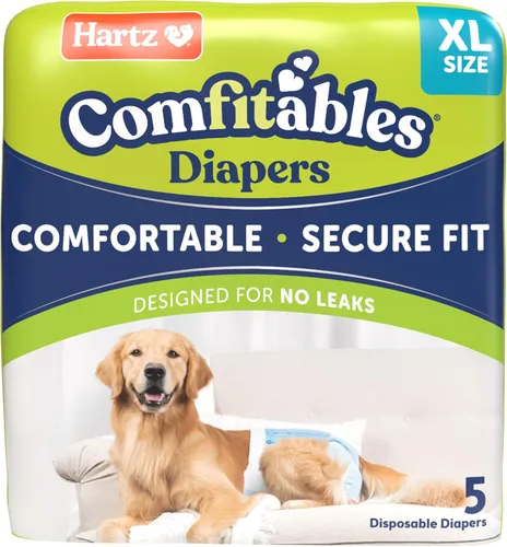 Miniatura 13 de Hartz Pañales desechables para perros, talla M, 32 unidades, ajuste cómodo y seguro, fácil de poner Value Pack