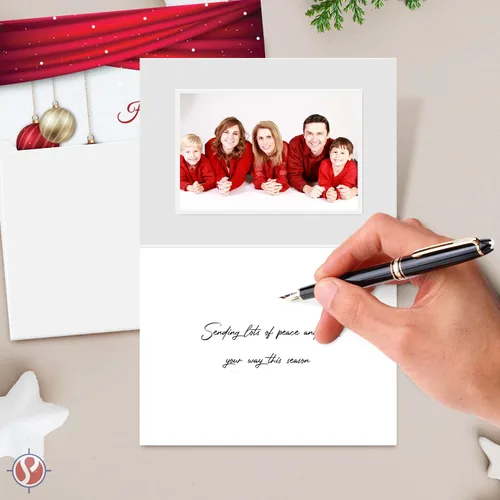 Miniatura 5 de 2024 We Wish You A Happy New Year Tarjetas de felicitación – Nochebuena roja, Navidad, vacaciones, saludos, invitaciones, agradecimientos, anuncios