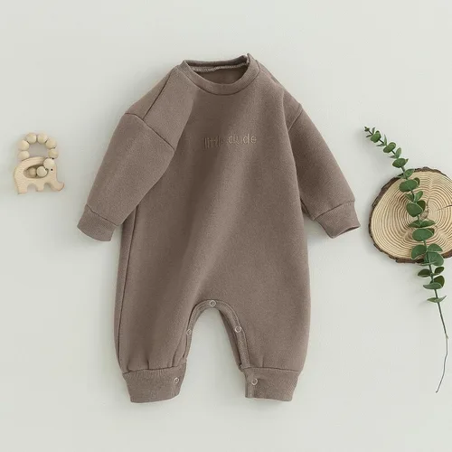 Miniatura 3 de MERSARIPHY Mameluco de manga larga para bebé, niña y niño, mameluco de una pieza para otoño e invierno