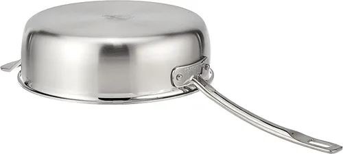 Miniatura 4 de Cuisinart MCP33-24HN MultiClad Pro de acero inoxidable de 3.5 cuartos de galón con sartén para saltear con mango auxiliar y cubierta, 3.5 cuartos