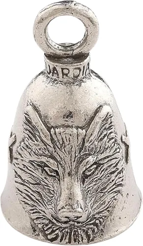 Miniatura 19 de Guardian Bell Animals Good Luck Bell w/Keyring & Black Velvet Gift Bag Motorcycle Bell Lead-Free Pewter Made in USA Pie Grande/Yeti