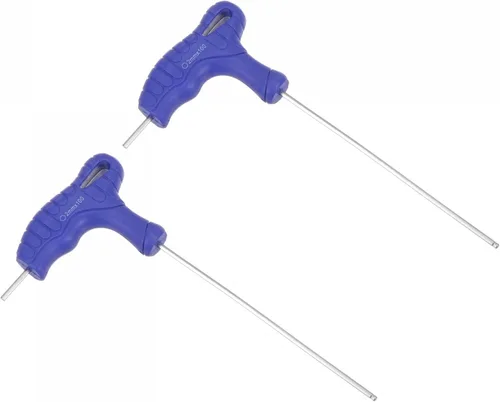 uxcell Llave hexagonal de extremo de bola de 0.079 in, llave inglesa con mango en T, acero métrico CR-V, 2 unidades