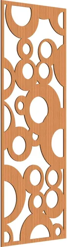 Miniatura 122 de Farwell Paneles de pared decorativos de madera con calado, 13 3/8 pulgadas de ancho x 34 3/8 pulgadas de alto x 1/4 de alto, roble rojo rojo