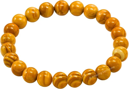 Miniatura 844 de Amazing Gemstone Pulsera de cristal para mujeres y hombres, pulsera de cristal curativo de protección, pulsera elástica con cuentas de piedras