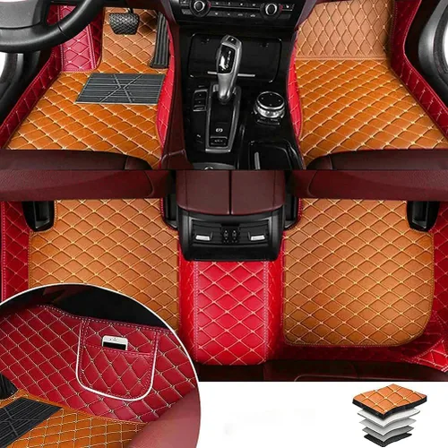 Miniatura 28 de Alfombras para todo tipo de clima de TAHALI - Alfombrillas impermeables, antideslizantes, de cuero para automóviles, SUV, camiones - Proteja