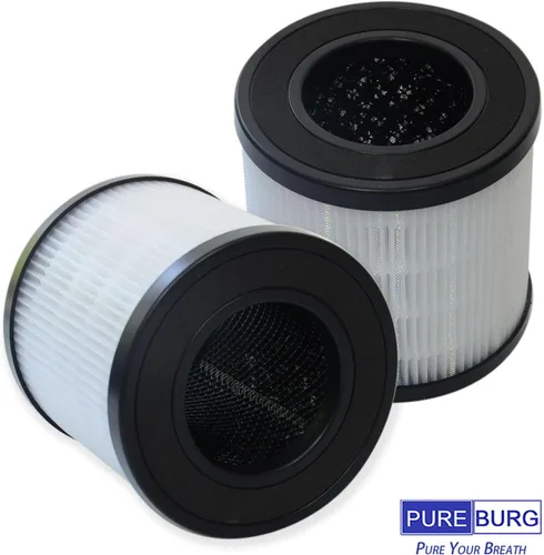 Miniatura 5 de PUREBURG Filtros de repuesto compatibles con Purivortex AC201B y purificadores de aire FULMINARE PU-P05, paquete de 4 unidades H13 True HEPA de 3