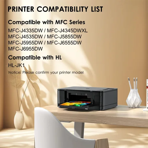 Miniatura 2 de LC406 LC406XL - Cartuchos de tinta para impresora Brother 406XL LC406 XL para MFC-J4335DW MFC-J5855DW MFC-J6555DW MFC-J4535DW MFC-J6955DW