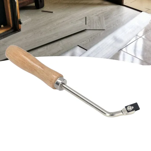 Miniatura 8 de Groover Beech, cuchillo ranurado de madera de acero para ranurado de madera para piso de plástico de PVC, cuarto de luna plana con moldura