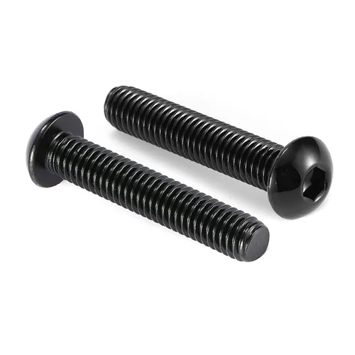Miniatura 10 de Tornillos de cabeza de botón de 1/4-20 x 3/4 pulgadas, 20 tornillos de acero inoxidable 304 18-8, unidad hexagonal Allen, óxido negro por SG TZH