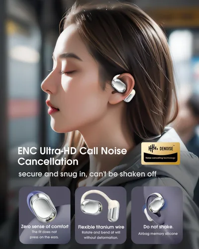 Miniatura 4 de Auriculares de traducción inalámbricos Bluetooth, intérprete en tiempo real, traductor de idiomas, auriculares con aplicación sin suscripción