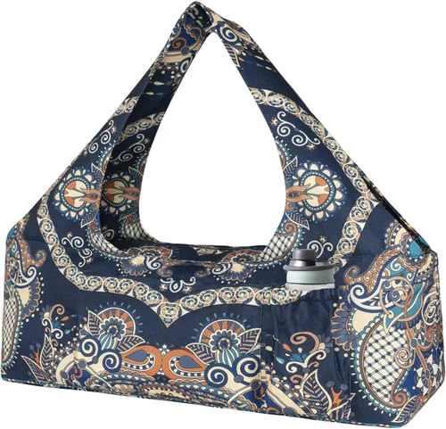 Bolsa para esterilla de yoga – Bolsa de yoga grande con correa para esterilla de yoga, cremallera y bolsillos, bolsas de yoga y transportadores que