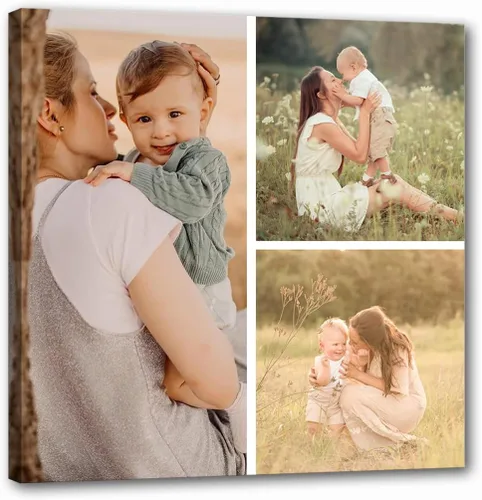 Miniatura 13 de LZIMU Regalos personalizados para el Día del Padre, lienzo impreso con tus fotos, lienzo personalizado para pared, regalos únicos de cumpleaños