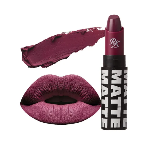 Miniatura 32 de Labial de Ruby Kisses, acabado mate, larga duración, altamente pigmentado, de aplicación suave, maquillaje de labios de cobertura total
