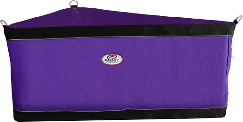Miniatura 5 de Tahoe Tack Comedero patentado para heno de esquina para caballos con fondo súper resistente y 1200D diseñado para remolques y puestos Negro