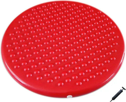 Miniatura 4 de AppleRound Jr. Cojín inflable para asiento con bomba, 12.2 in de diámetro, asiento sensorial para niños