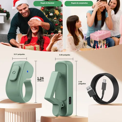 Miniatura 9 de Anillo girador de páginas para Kindle, control remoto para iPhone, iPad, tabletas Android, lectores electrónicos, girador de páginas para Kindle