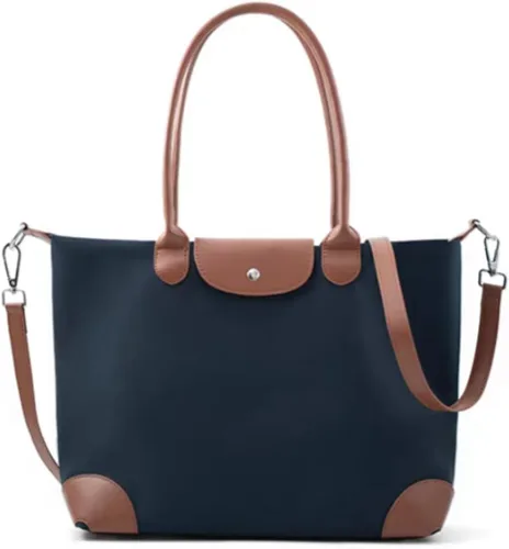 Miniatura 8 de YXBQueen Bolsa para laptop para mujer, impermeable, ligera, bolsa de mano para computadora, bolso grande de hombro con cremallera, 13/15 pulgadas