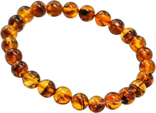 Miniatura 197 de Amazing Gemstone Pulsera de cristal para mujeres y hombres, pulsera de cristal curativo de protección, pulsera elástica con cuentas de piedras