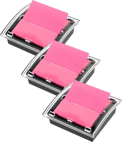 Miniatura 8 de Mr. Pen - Dispensador de notas adhesivas emergente, 3" x 3", negro, dispensador de notas adhesivas, soporte para notas adhesivas para escritorio