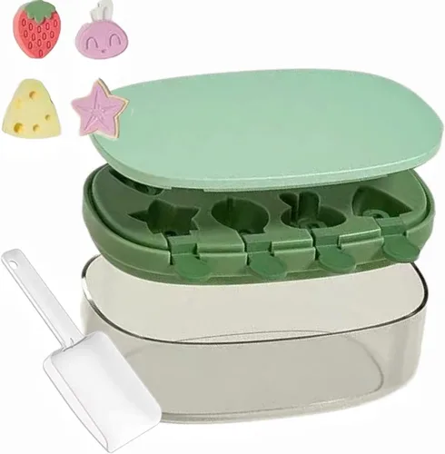 Juego de moldes para paletas con palillos, recipiente apilable de silicona para helados, moldes para helados, accesorios de cocina, fácil 8 unidades