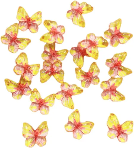 Miniatura 9 de Diamantes de imitación de mariposa con parte trasera plana, 80 unidades de 0.394 pulgadas, dijes de mariposa de resina para uñas, adornos, álbumes