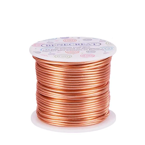 Miniatura 46 de BENECREAT -Alambre de aluminio para joyería de calibre 9, 55 pies, alambre metálico flexible para esculpir, ideal para manualidades de Halloween