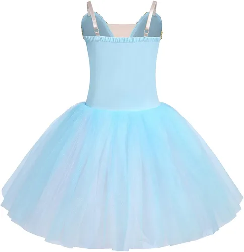 Miniatura 2 de AFAVOM Toddler Ballet Leotard for Girls Camisole Skirt Leotard Swan Lake Ballet Dance Dress with Accessories for Performance