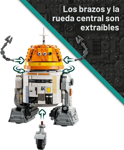 Miniatura 5 de LEGO Star Wars: Ahsoka Chopper (C1-10P) Set de Droid Astromecánico – Juguete de construcción para niños a partir de 10 años – Es un gran regalo