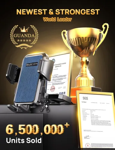 Miniatura 2 de Soporte de teléfono para CD, soporte para teléfono de coche y clip de ventilación de aire [Compatible con fundas gruesas], soporte de teléfono