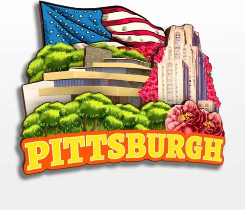 Miniatura 13 de Lancaster Pennsylvania USA America - Imán de madera para nevera, colección de madera, madera 3D, hecho a mano, recuerdos de la ciudad, imán