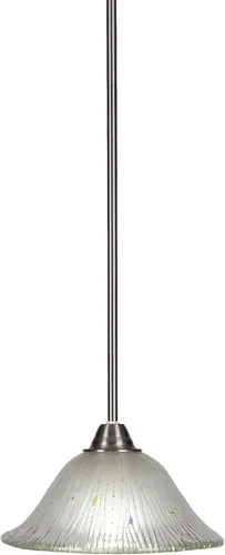 Miniatura 248 de Toltec Lighting Paramount - Mini colgante de 1 luz en acabado negro mate con cristal de arte perla de 7 pulgadas y estilo negro