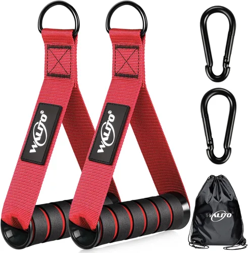 Manijas de Ejercicio WALITO, Reemplazo de Accesorios de Cable para Equipo de Gimnasio en Casa, Sistema de Poleas, Pilates, Bandas de Resistencia,