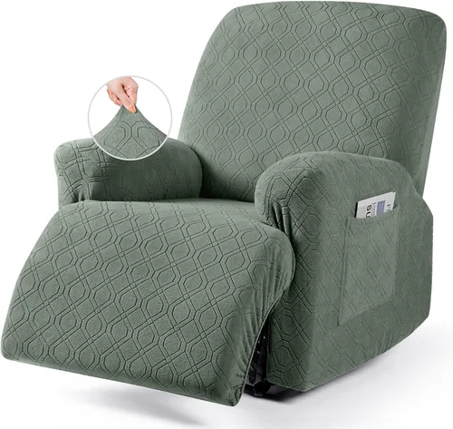 Miniatura 42 de VANSOFY Funda para silla reclinable, 3 piezas elásticas para silla reclinable, funda suave para silla reclinable, protector de muebles para perros