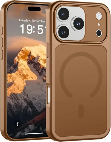 Miniatura 35 de SUPFINE Funda magnética para iPhone 11 Pro Max (compatible con MagSafe) (protección contra caídas de grado militar), delgada, translúcida mate, a