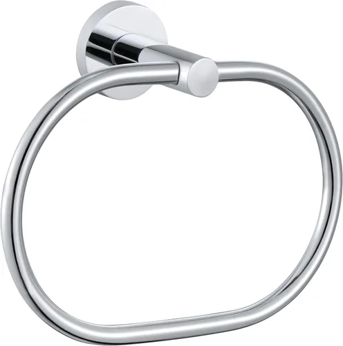 Miniatura 13 de APLusee Anillo de toalla de mano de oro negro, tenedor de toalla de mano de acero inoxidable para baño montado en la pared