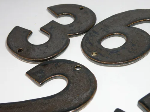 Miniatura 8 de Stoneware House Numbers, House Tiles, Ceramic house Address Numbers