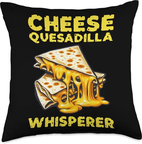Miniatura 5 de Melted Magic Quesadilla Cheese Whisperer Quesadilla - Almohada (16 x 16 pulgadas), multicolor