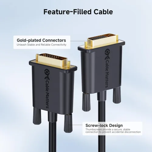 Miniatura 6 de Cable con ferritas Cable Matters chapado en oro DVI-D Dual Link
