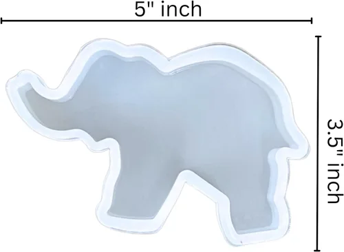 Miniatura 3 de Elephant Freshie - Molde de silicona para velas aromáticas perfumadas para automóvil, jabón para horno, resistente al calor hasta 400 F, 3.8 x 3.8 x