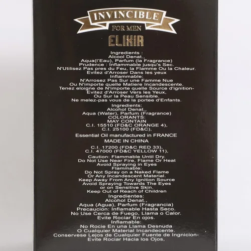 Miniatura 6 de Invincible Elixir Perfume Hombre Eau de Parfum – Colonia aromática de vainilla picante para hombre 3.4 fl oz/3.4 fl oz