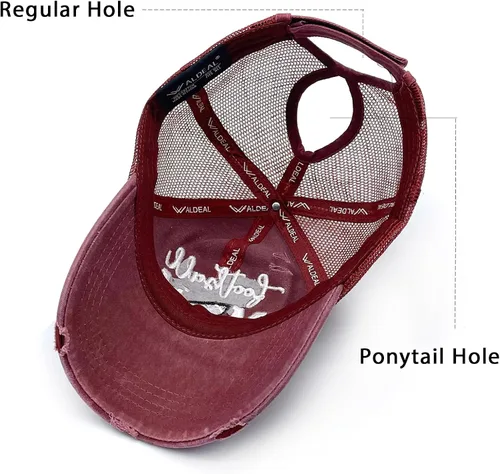 Miniatura 4 de Gorro de camionero desgastado para mujer, gorra de béisbol bordada, regalo para mamá