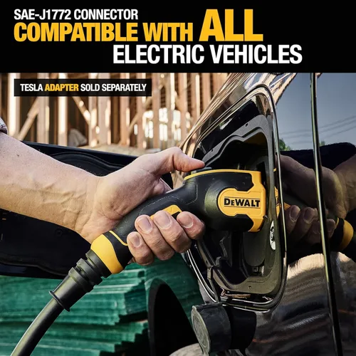 Miniatura 6 de DEWALT Cargador portátil de nivel 2 de 120-240 V para vehículo eléctrico (EV) de hasta 32 amperios, certificado CSA para interiores/exteriores
