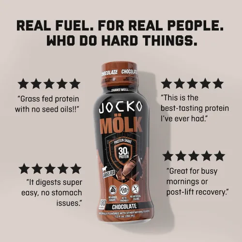 Miniatura 6 de Jocko Mölk 30g de batido de proteína a base de hierba, sin azúcar añadida, bebidas proteicas aptas para dieta KETO - Listo para beber 12 fl oz