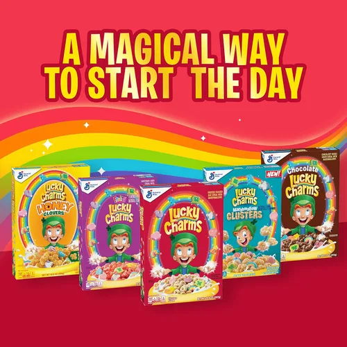Miniatura 10 de Copa de cereales Lucky Charms con malvaviscos, cereales sin gluten para desayuno, porción individual, 1.7 oz (paquete de 12 unidades)
