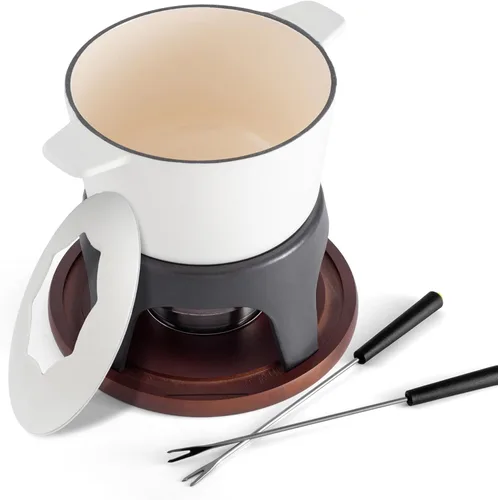 Miniatura 11 de Swissmar Sierra - Juego de fondue de hierro fundido, 1.6 cuartos de galón / 1.6 litros, perfecto para fondues de carne, queso y chocolate, ideal