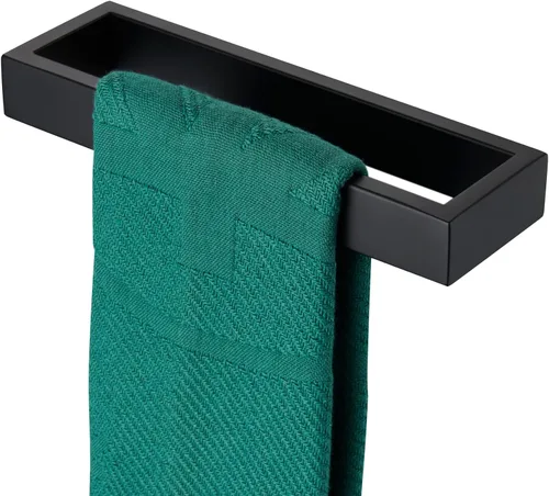Miniatura 10 de KOKOSIRI Anillos de toalla cepillados de oro para toallas de mano Barras de toalla de 9 pulgadas para cocina Organizador de toallas de acero Oro