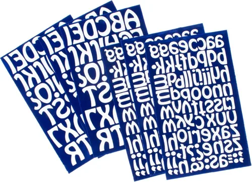 Miniatura 5 de S.E.I - Letras termoadhesivas de 1 1/2 pulgadas, paquete de letras geniales transferencias de calor, color azul
