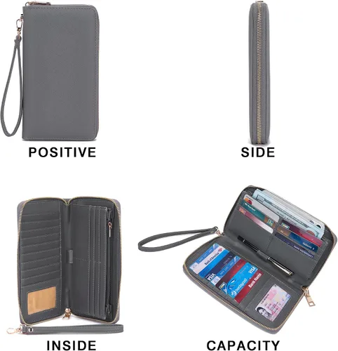 Miniatura 7 de YZAOLL Bolsos para mujer de cuero sintético, medianos y grandes, bolso de hombro, cartera, juego de bolso de mano y billetera