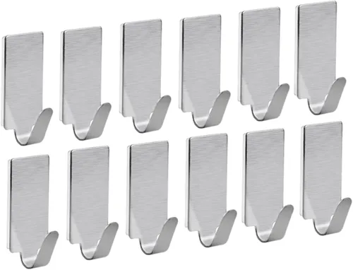 Uonlytech 30 ganchos adhesivos fuertes para pegar en ganchos de entrada, gancho adhesivo de metal, ganchos adhesivos de metal, gancho adhesivo de