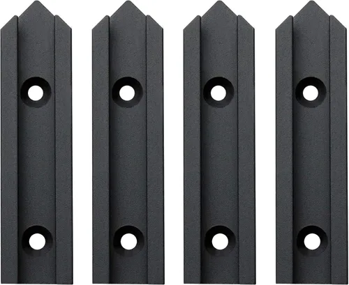 Miniatura 3 de Kit de intersección de aluminio T-Track de 3 pulgadas – Perfil de doble corte universal con agujeros de montaje preperforados -Carpintería